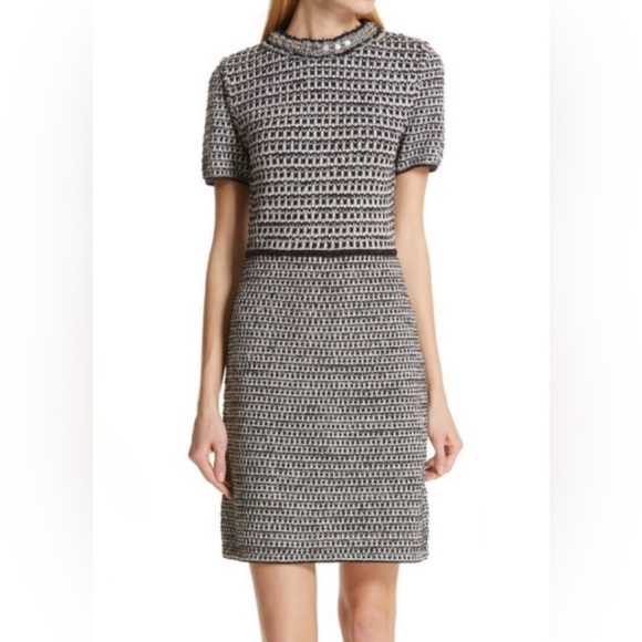 NEVER WORN!!!! Tory Burch Embellished Tweed Dress - Picture 11 of 12